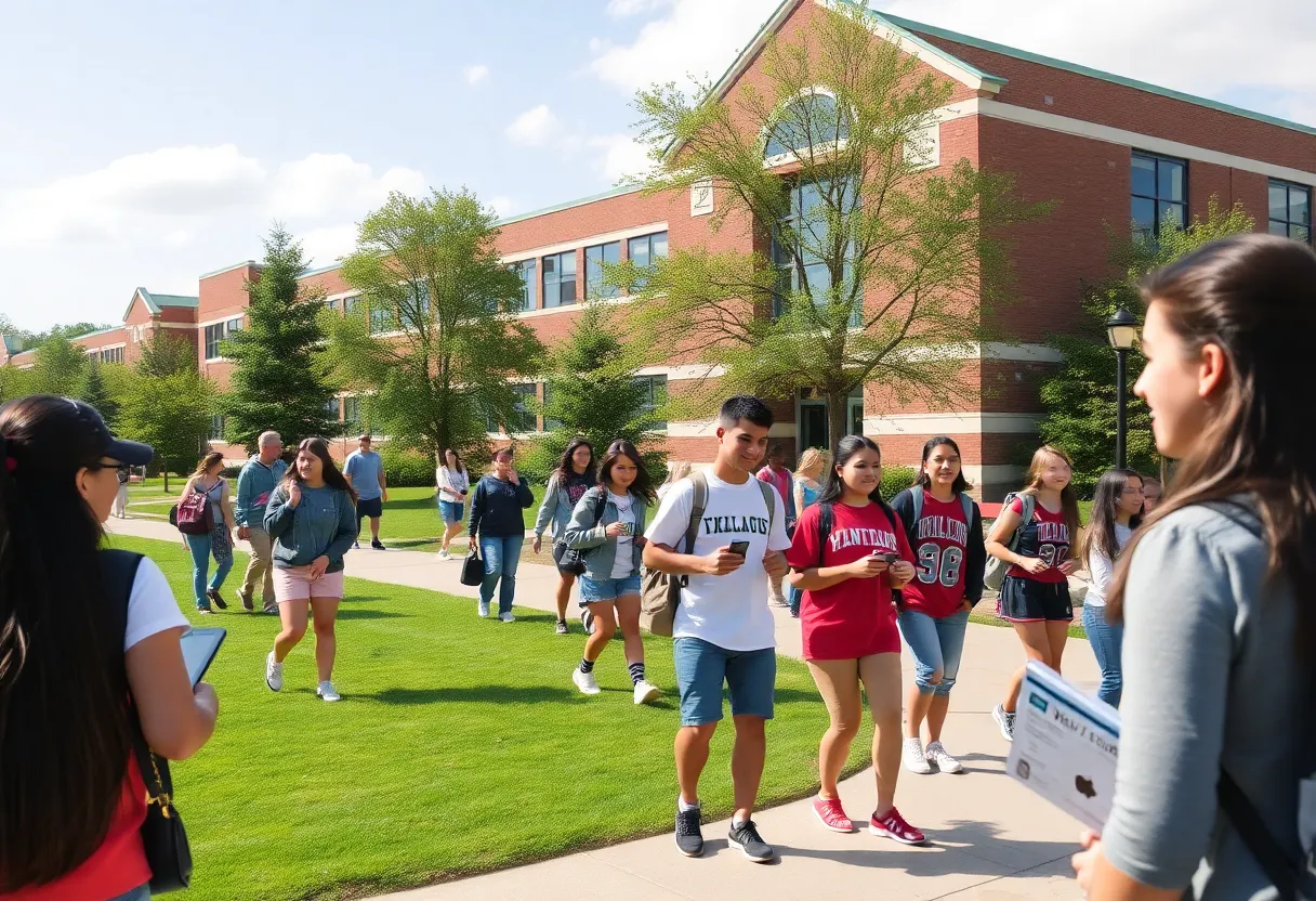 Students at Newberry College engaging in academics and sports