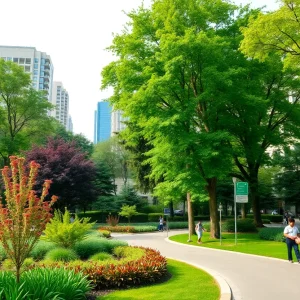 Overview of trees and green spaces in Newberry, SC
