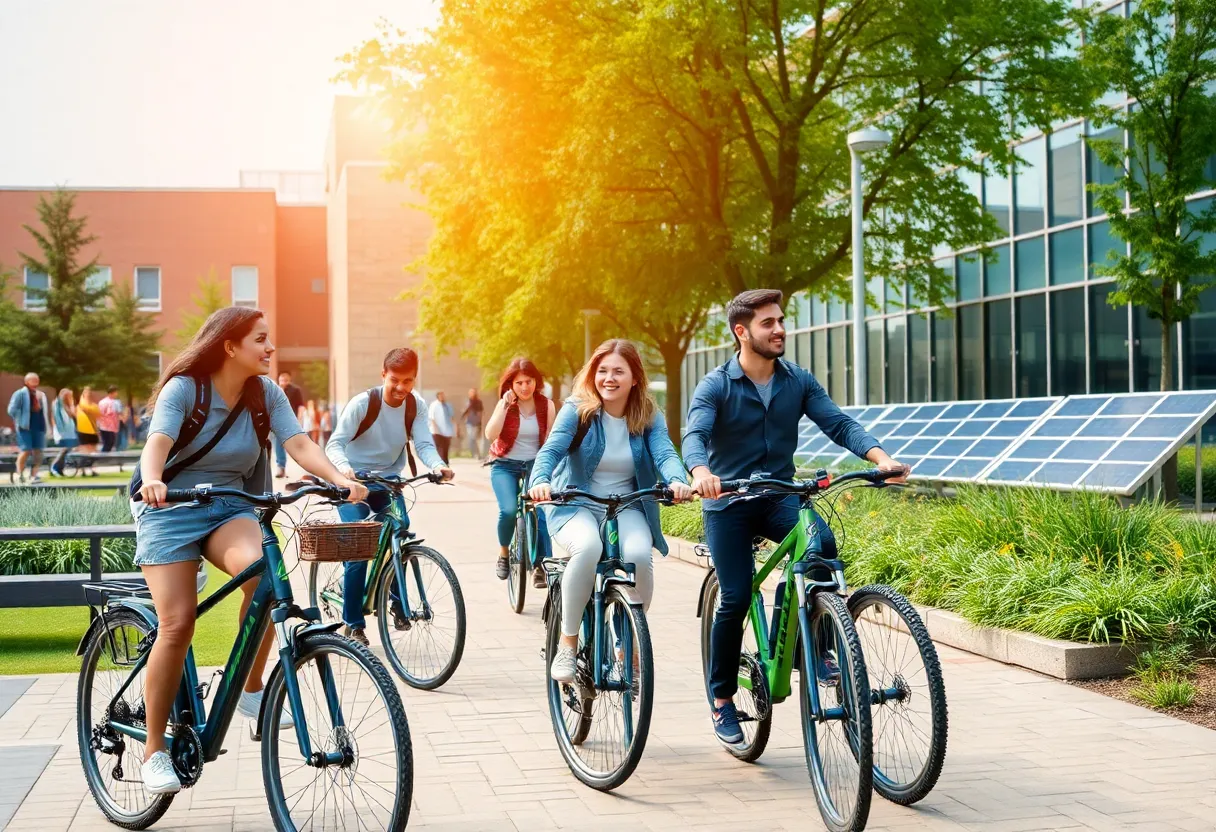 Students participating in sustainability initiatives at UC Berkeley