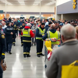 Emergency Response at Walmart Stabbing