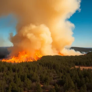 Wildfire in South Carolina