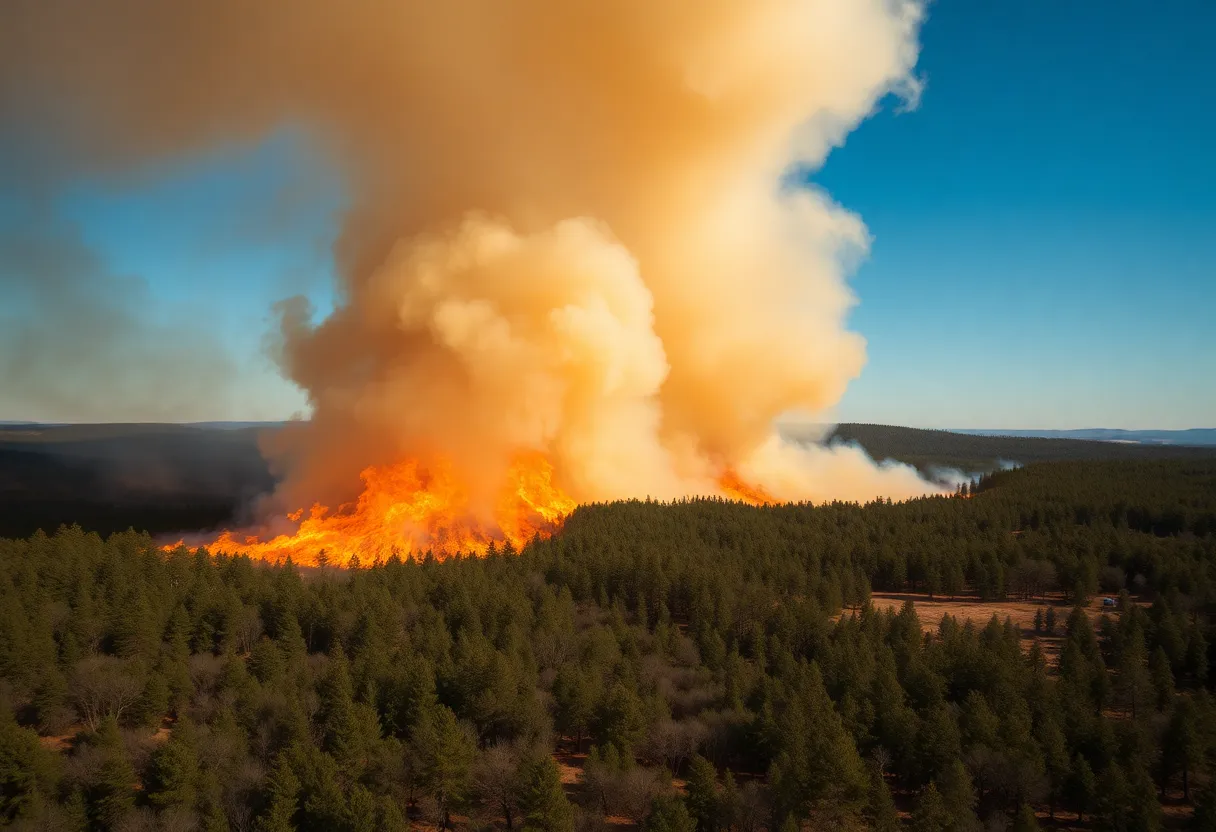 Wildfire in South Carolina