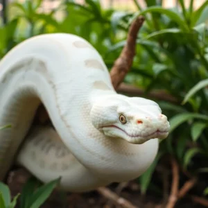 12-foot albino Burmese python