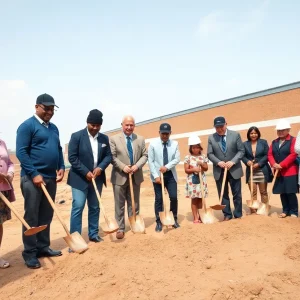 Groundbreaking ceremony at Chapin Elementary School
