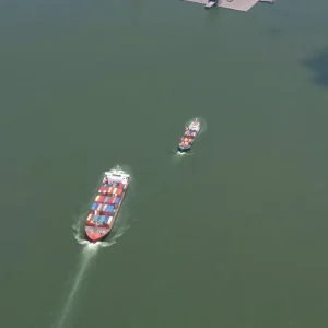 Charleston Harbor Deepening Project Aerial View