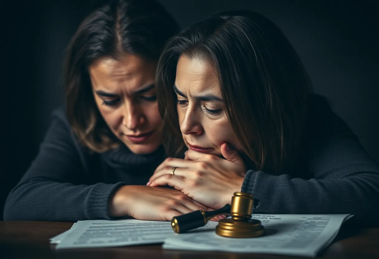 Image representing the grief and advocacy of the Giuffre family.