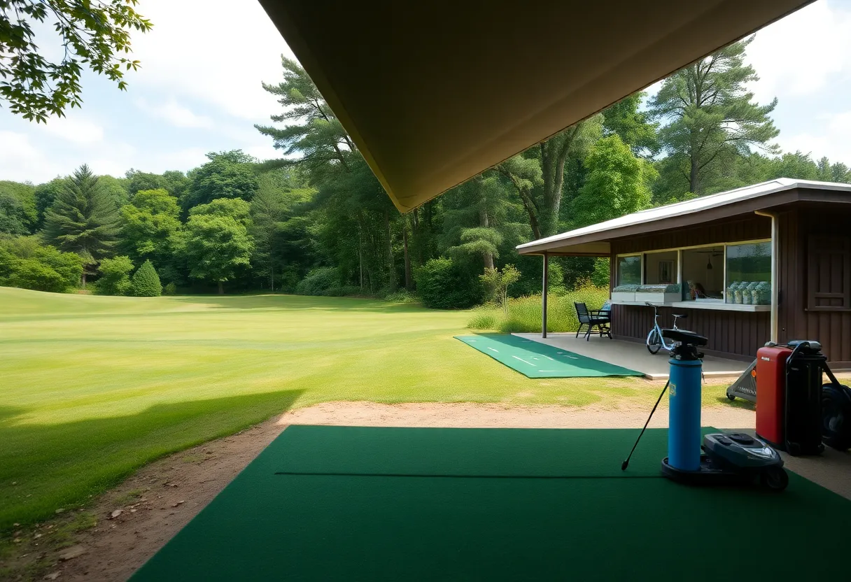 Driving range at Lake Murray Golf Center