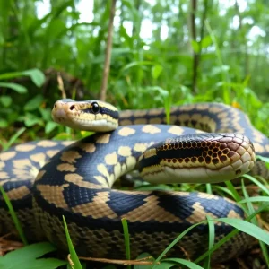 Large albino python captured in South Carolina