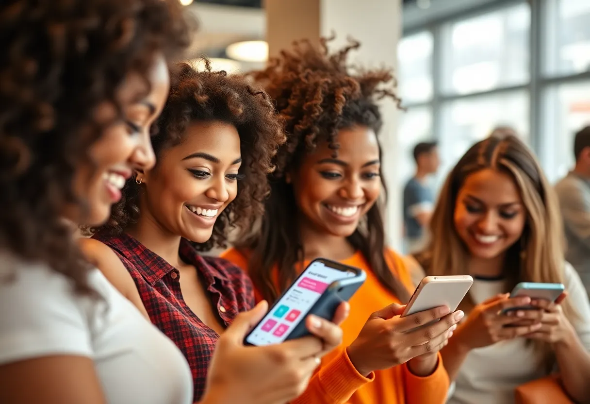 Customers interacting with loyalty programs through mobile devices