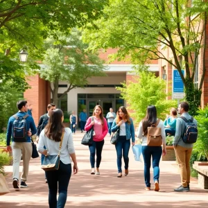 Students receiving support at Newberry College following Limestone University closure