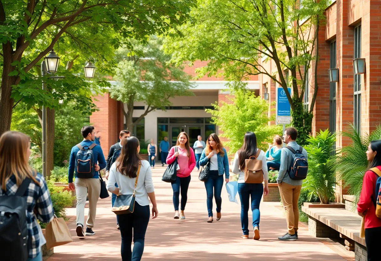 Students receiving support at Newberry College following Limestone University closure