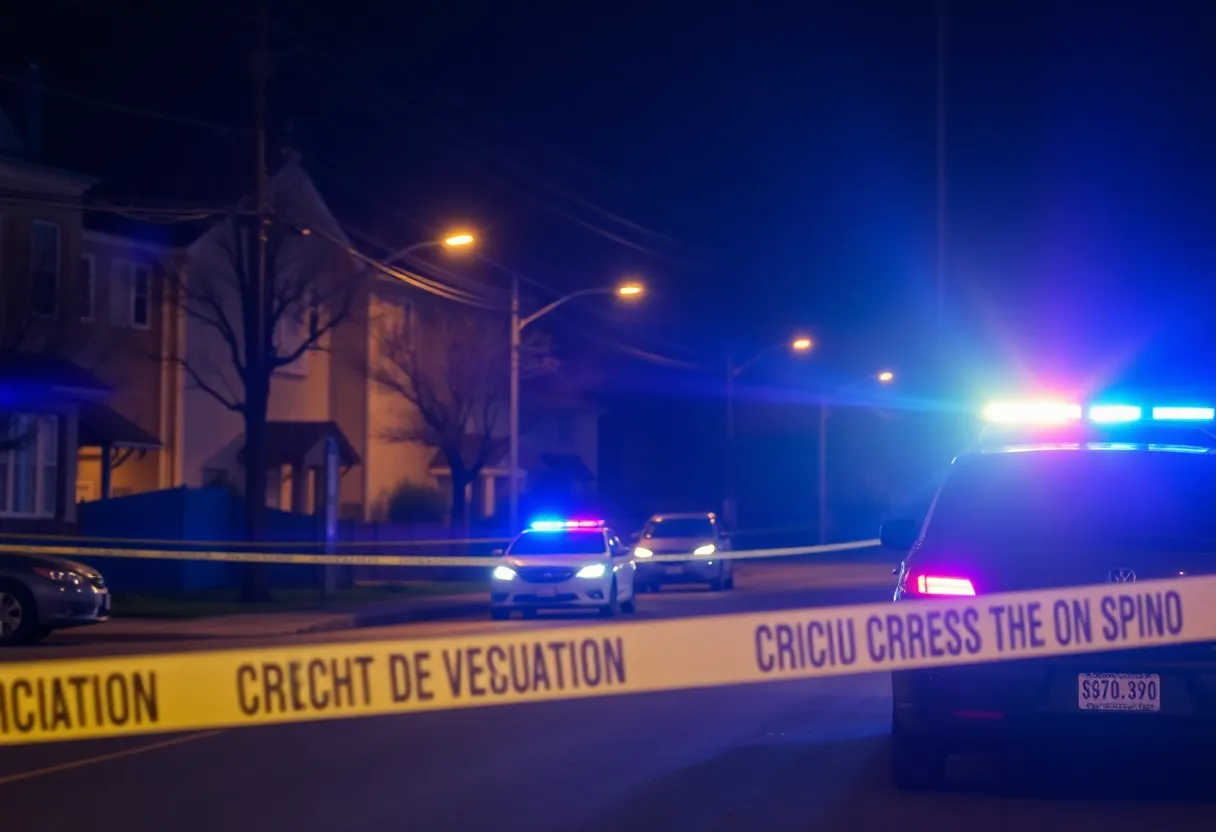 Police Investigation at Night