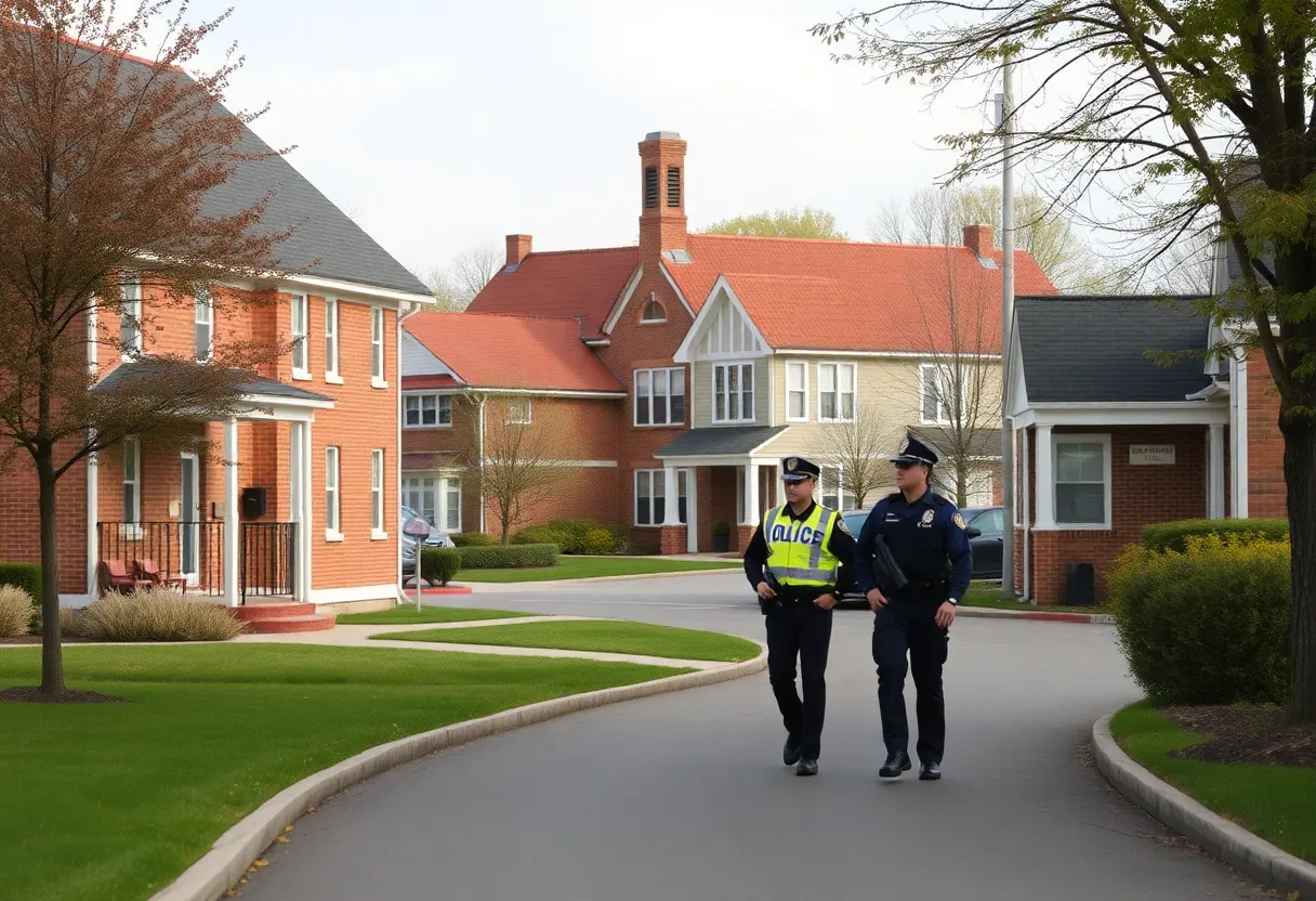 Police presence outside school in Prosperity, S.C.