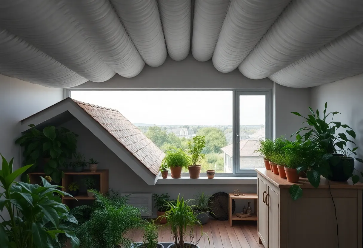 Techniques for enhancing roof noise reduction in a home