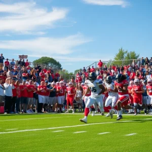 A lively high school football game in South Carolina