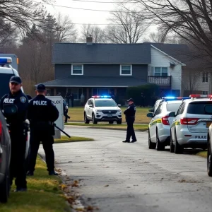 Law enforcement at a standoff site in West Columbia, South Carolina.
