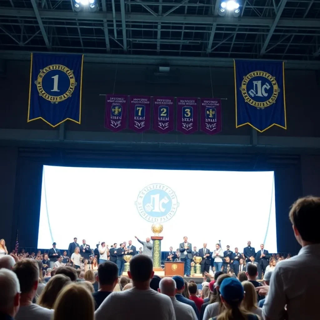 Celebration at Newberry College Hall of Fame induction ceremony