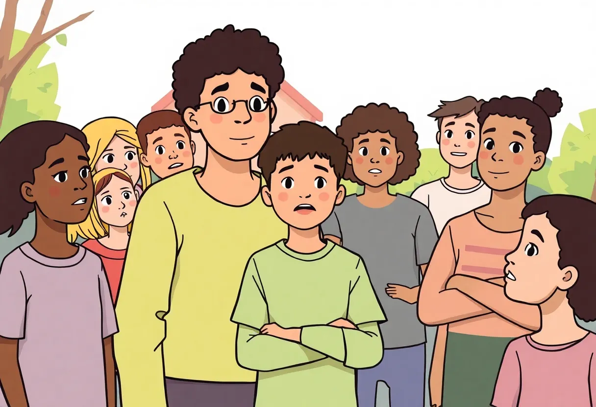 Residents meeting to discuss community safety and awareness.