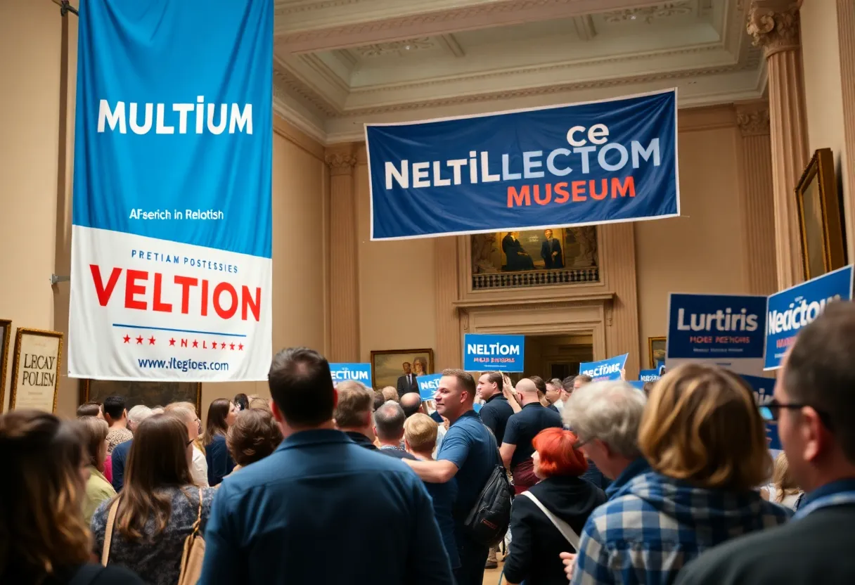 Campaign launch event at Laurens County Museum