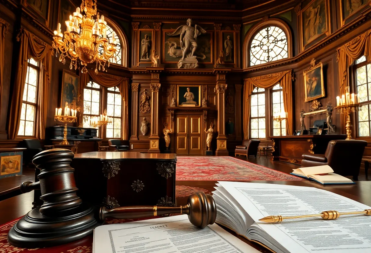 Mansion representing James Brown's estate