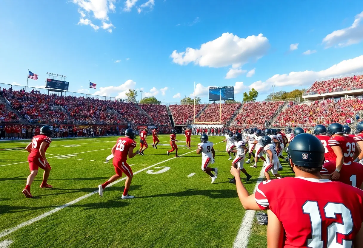 LaGrange College football game action