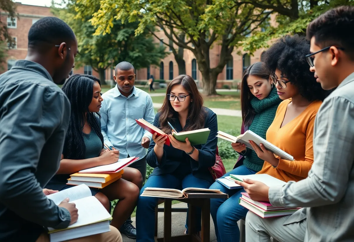 Participants collaborating in a crime writing workshop at Newberry College.