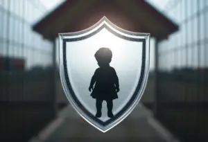 Symbolic representation of child safety from exploitation