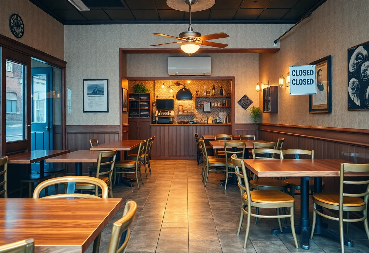 Interior of The Variety restaurant in Aiken, South Carolina