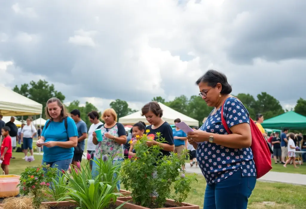 Community members participating in events in Aiken