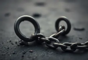 Symbol of child safety awareness against exploitation.