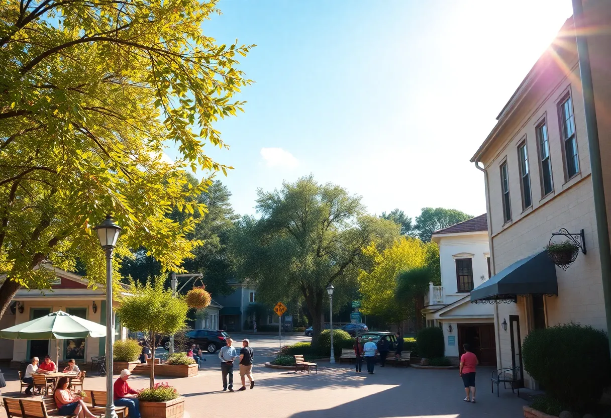 People enjoying a sunny day in Newberry, SC.