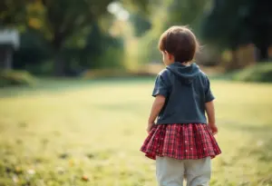 Abstract artwork depicting community safety and protection of minors