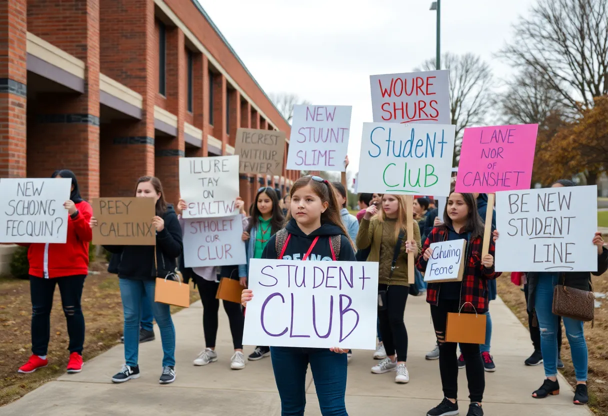 Student protest at David Douglas High School