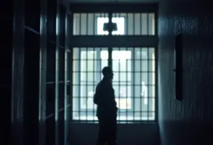 A reflective prison environment highlighting the life of inmates on death row.