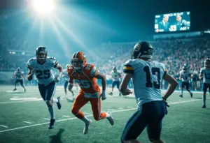 Keenan Raiders taking on Newberry Bulldogs in a football game