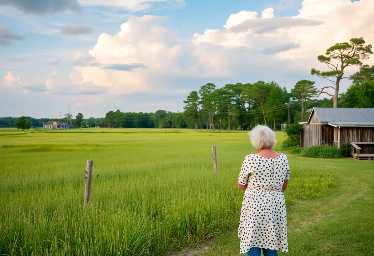 A serene landscape representing community and family in Joanna, SC.