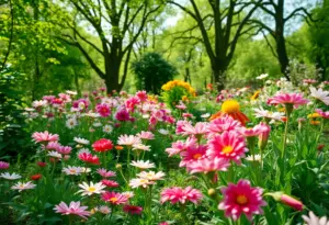A peaceful garden representing love and family legacy.