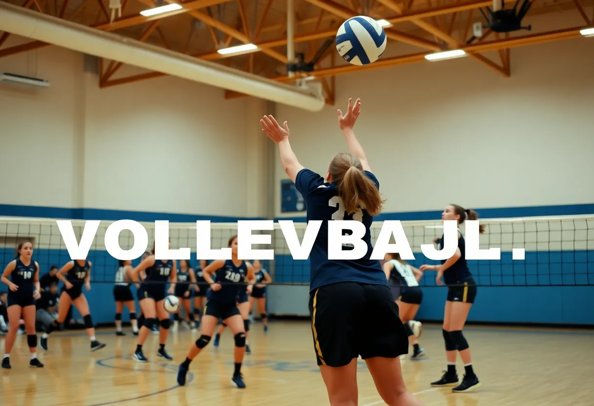 Volleyball match between Newberry Bulldogs and Fox Creek Predators