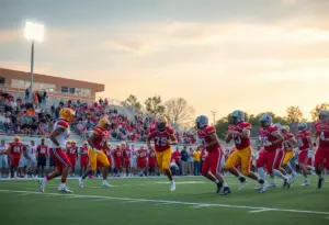 Newberry High School Bulldogs football team during a game