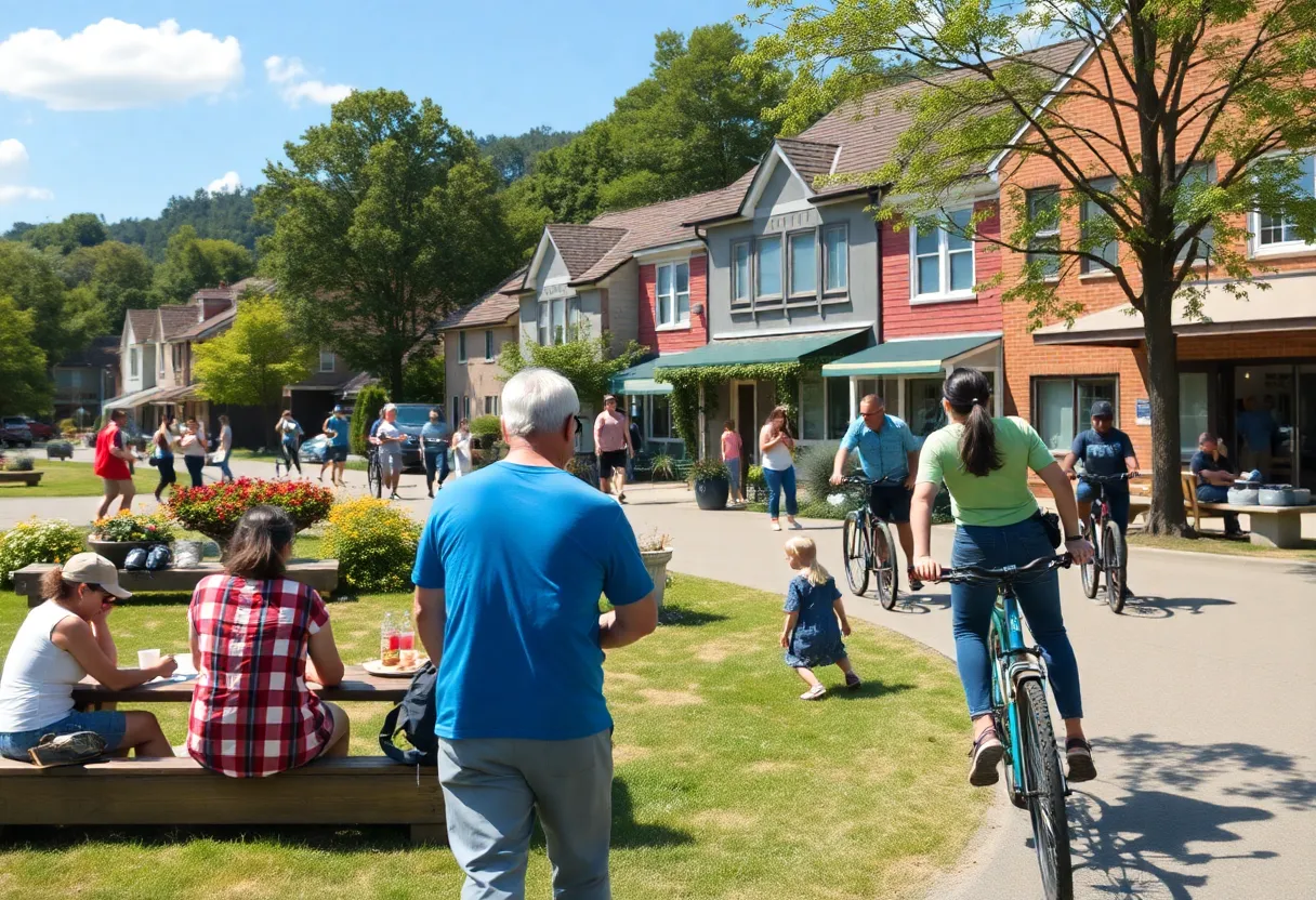 People enjoying a sunny day outside in Newberry, SC