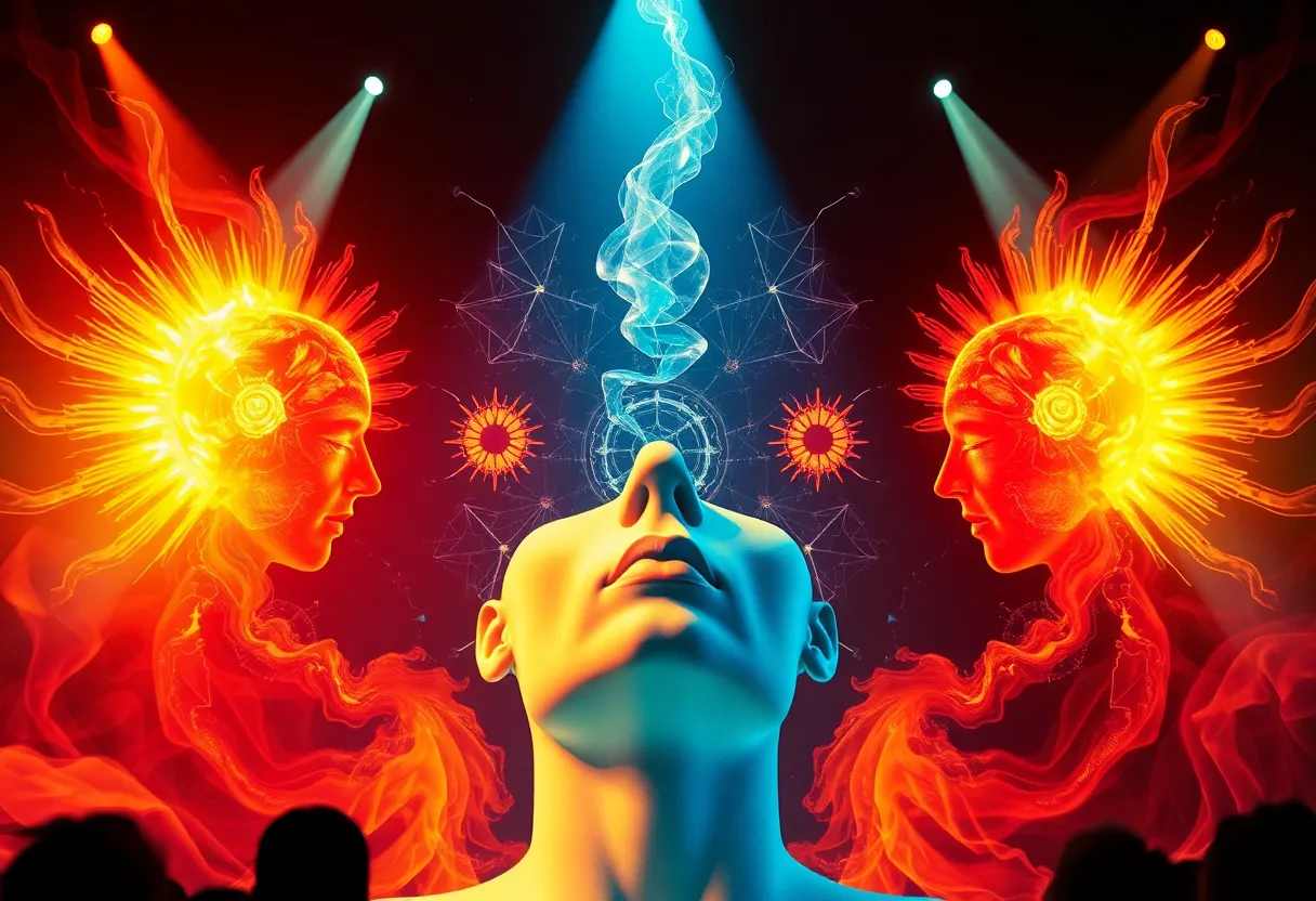 Promotional poster for 'The Psychology of Cults' live show