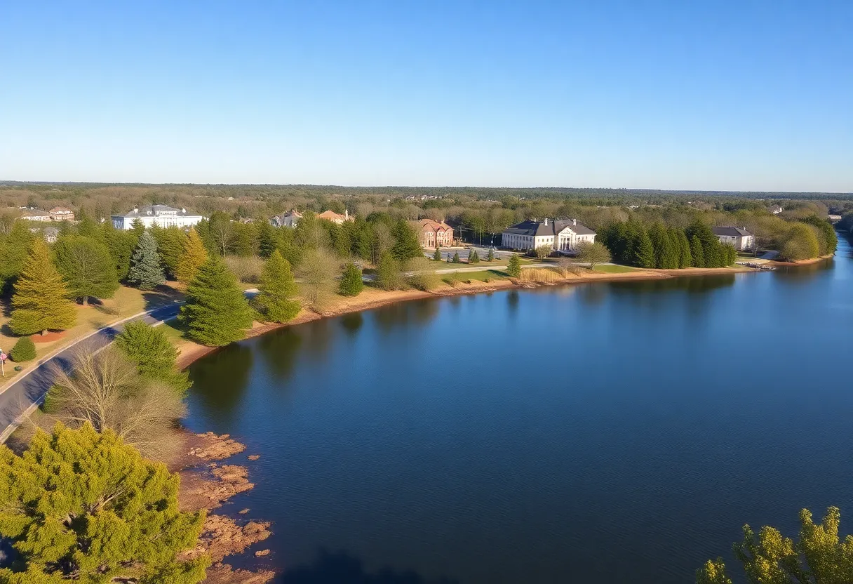 A sunny day in Newberry, SC with clear skies and outdoor scenery.