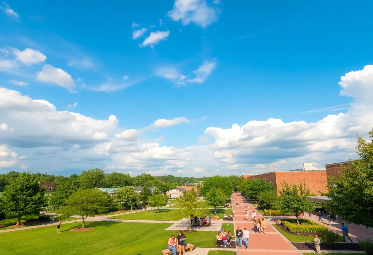 Outdoor scene in Newberry, SC during pleasant weather