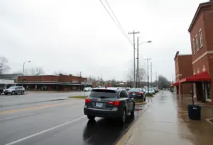 Rainy weather in Newberry, South Carolina