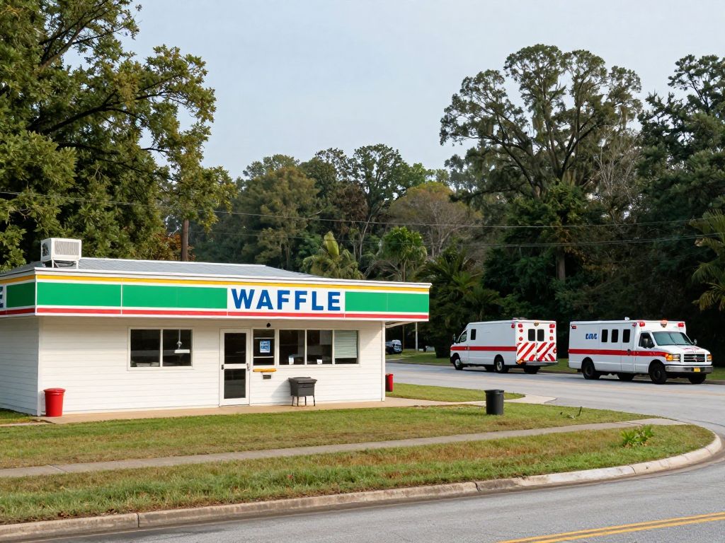 Emergency services attending to a located missing person in Newberry SC