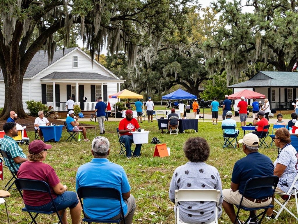 Residents engaging in community activities in Newberry SC