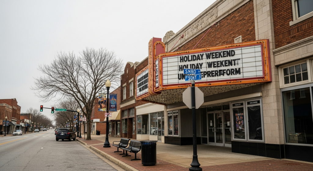 National Box Office Trends Reflected in Newberry as Holiday Weekend Films Underperform