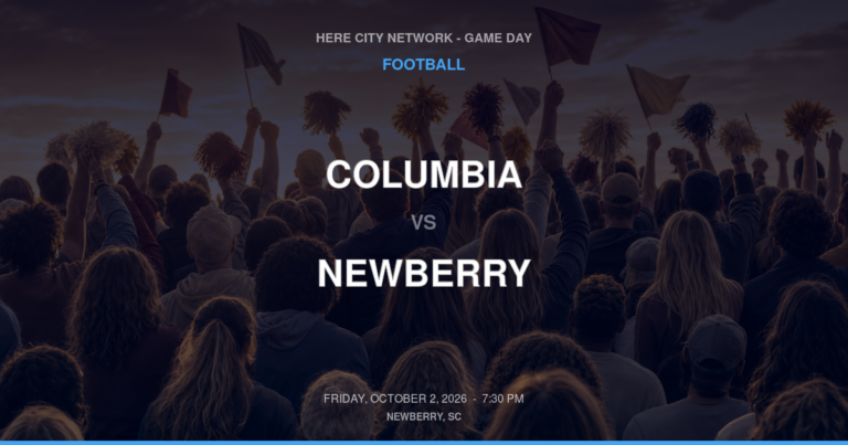 Columbia vs. Newberry — Football Game Day — Newberry, SC — Oct 2, 2026